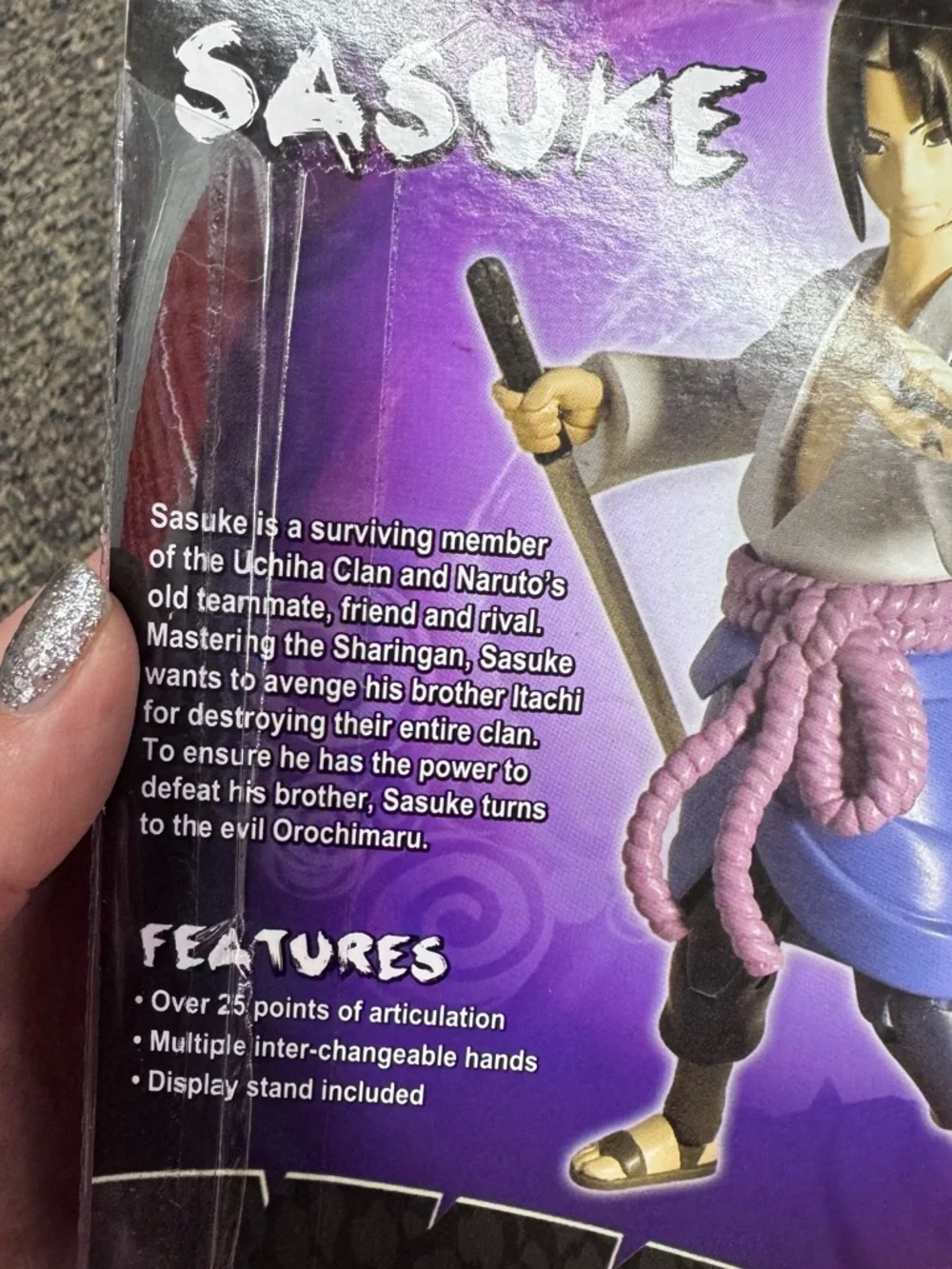Toynami Naruto Shippuden SASUKE Action Figure